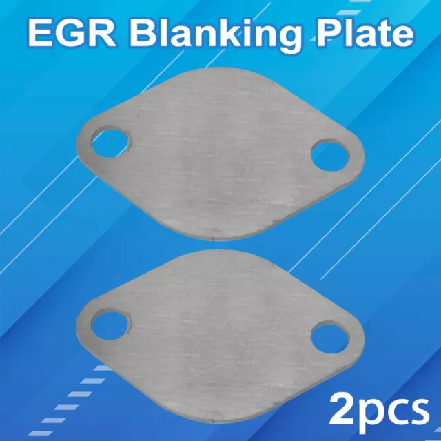 2X EGR Valve Blank Plate Fit For Honda 2.2 Cdti Must Be Mapped Out Or Limp Mode