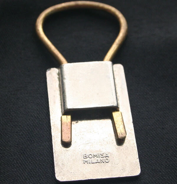 Vintage FERRARI Prancing Horse Logo Enamel Keychain Bomisa 3