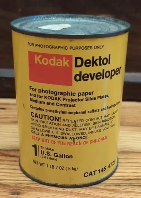Kodak Dektol Powder Developer To Make 1 Gallon - 1 lb 2 oz Tin Can Unopened