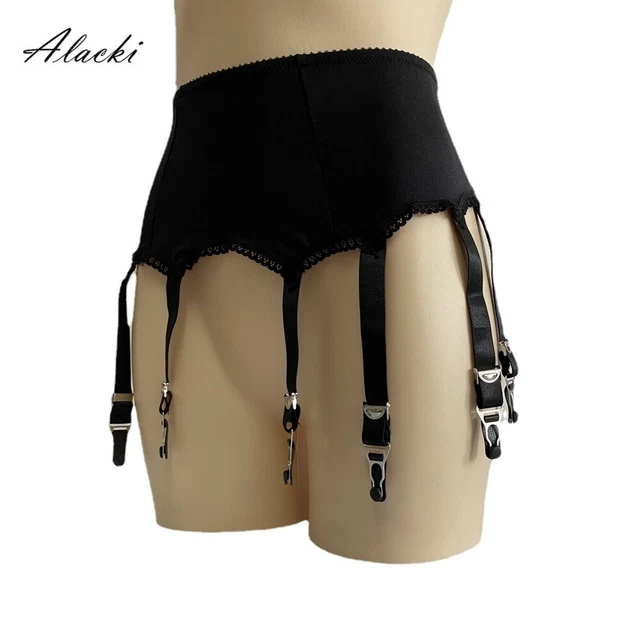 ALACKI PLAIN COLOR 10 Straps Suspender Belt Vintage Garter Belts Girdle  £14.25