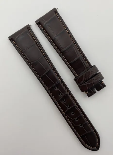 Authentic New Glashutte Original 19mm x 16mm Brown Alligator Watch Strap OEM