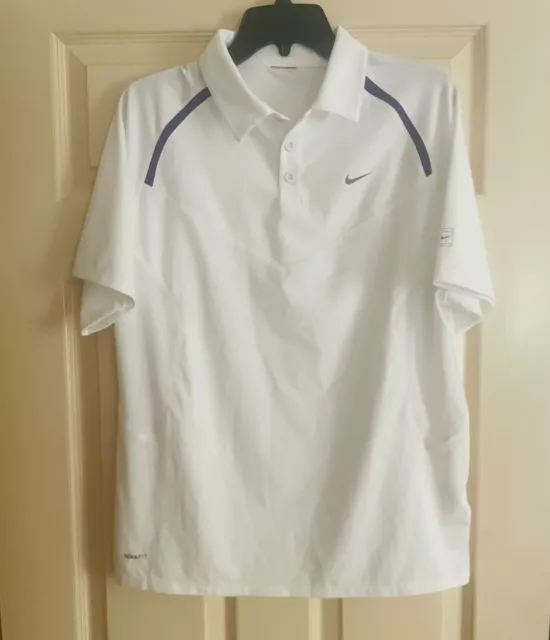 Nike Kids Boys Roger Federer RF 2007 Cincinnati Tennis Polo Shirt XL 13-15 years