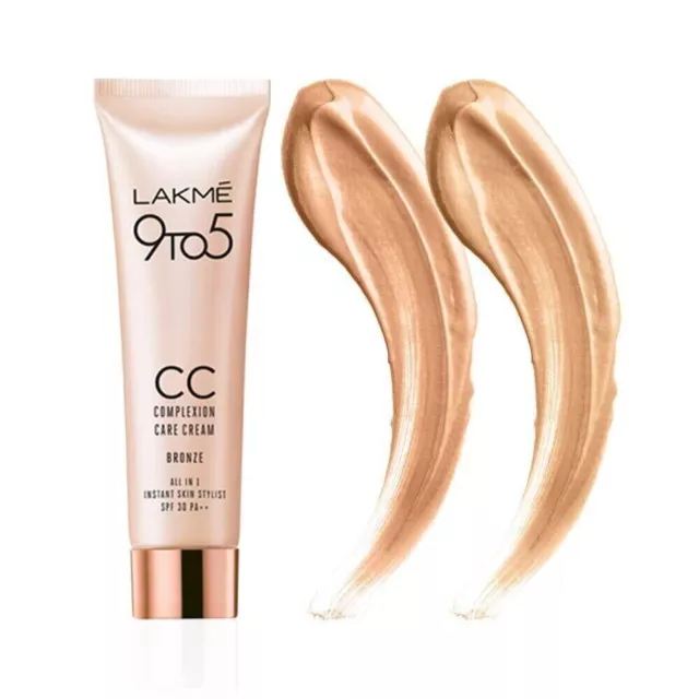 Lakme 9 To 5 CC Complexion Care Cream -Bronze / Beige Cream SPF 30 Pa ++