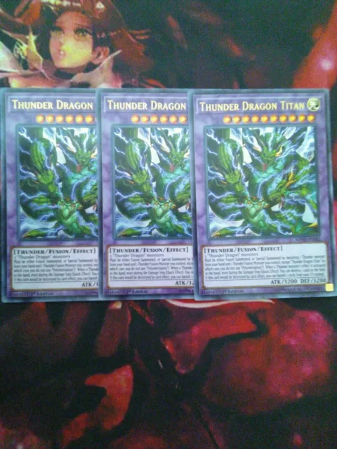 Yugioh 40 Card Complete Thunder Dragon Deck! Titan Dragondark **HOT** + Bonus