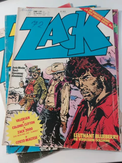 Zack 5 Hefte aus dem Jahr 1974