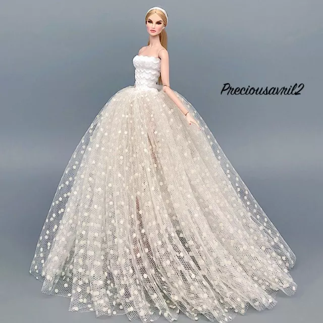 Barbie Doll Clothes 1/6 30cm Evening Dress Gown Fashion Clothing Wedding Outfit