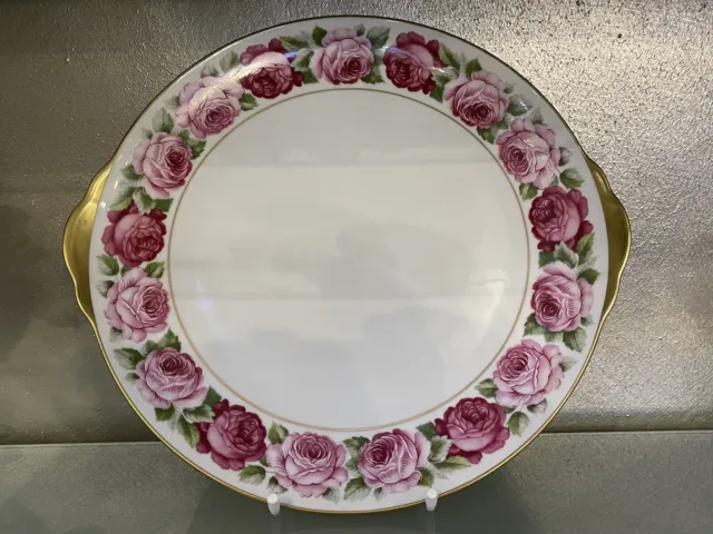 Royal Limoges Rose de Paris Platter With Handles Top Rarity