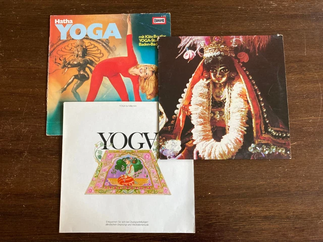 3 LPs YOGA-Musik im Paket: Yoga Für Millionen, Hare Krishna Festival, Hatha Yoga