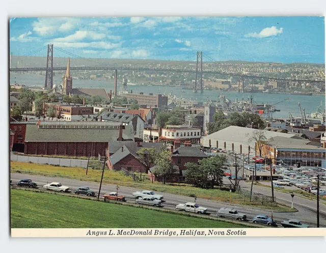 Postcard Angus L. MacDonald Bridge, Halifax, Canada