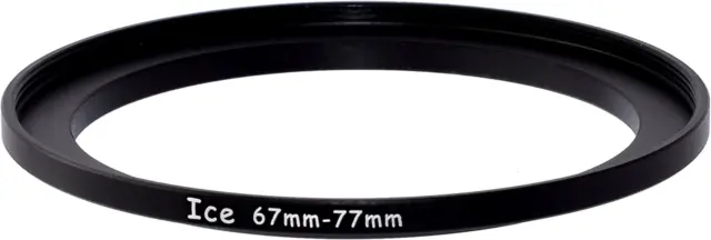 ICE 67mm to 77mm Step Up Ring Filter/Lens Adapter 67 Male 77 Female Steppi