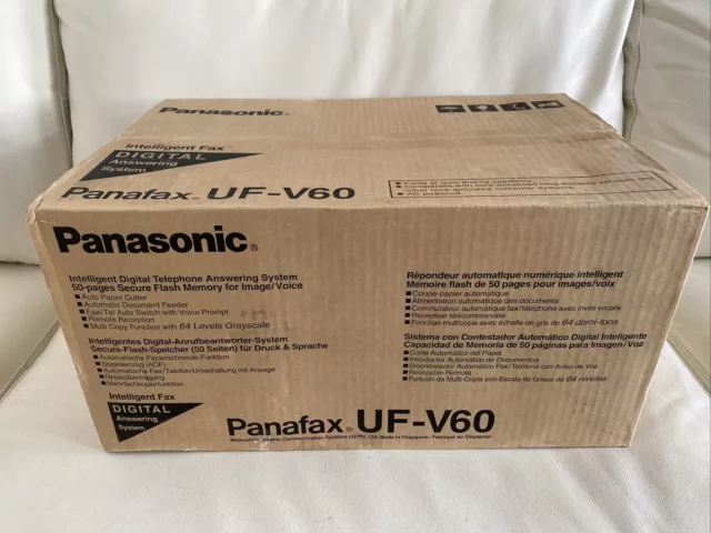 PANASONIC PANAFAX UF-V60 FAX FAXGERÄT TELEFON NEU in OVP NEW, 2 JAHRE GARANTIE