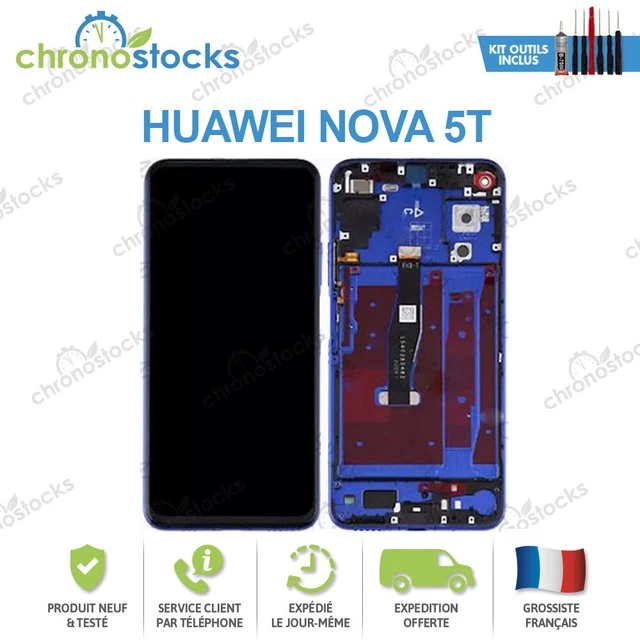 Ecran LCD vitre tactile châssis pour Huawei nova 5T Bleu / Honor 20 Bleu  YAL-L2