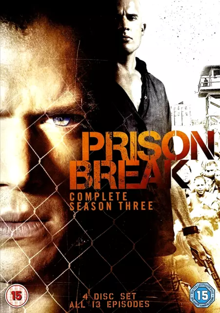 Prison Break: Complete Season Three DVD (2008) Wentworth Miller cert 15