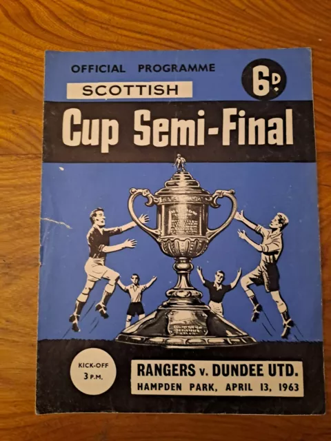 Rangers V Dundee United SC Semi Final 1963