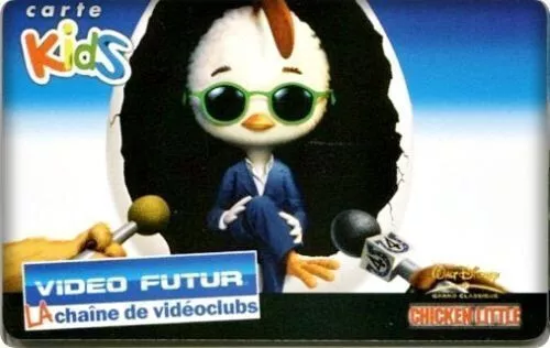 Carte/Cards  Kids Video Futur Chicken Little  - Neuve Etat Luxe Rare