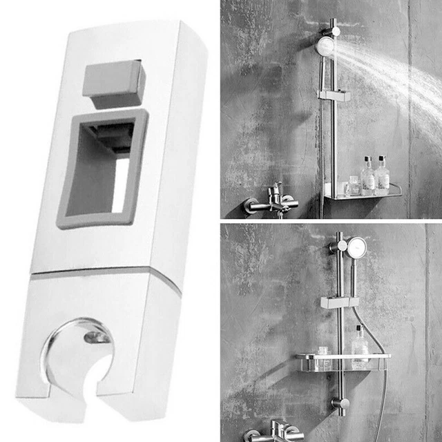 Porte-savon Transparent Réglable Pour Douche - Fixation Barre 22 Mm - Rangement Salle De Bain Pratique