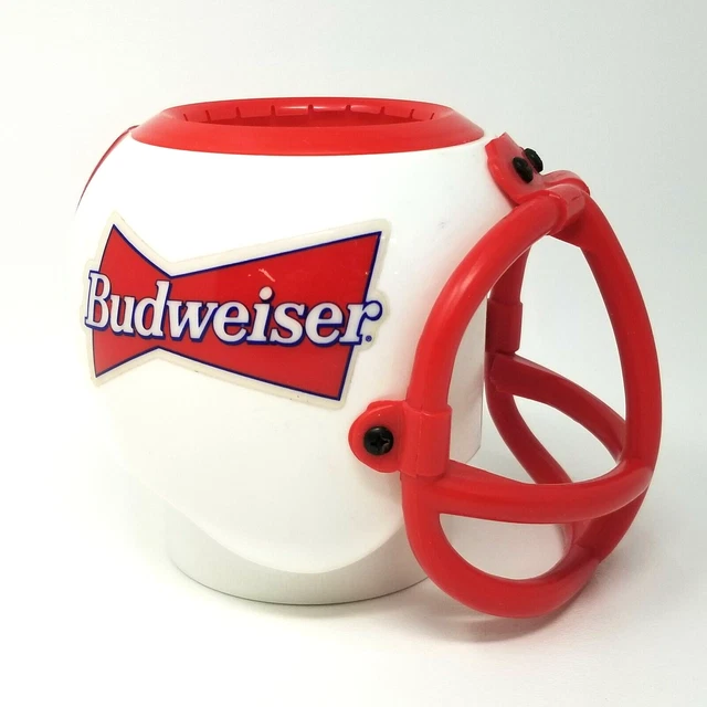 Beer Cozy Holder Budweiser Football Helmet Bow Tie Logo Vintage