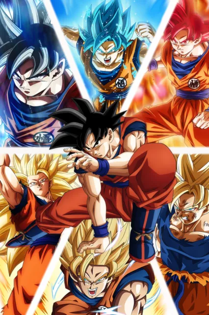 Dragon Ball Super Poster Gogeta VS Broly 12in x 18in Free Shipping