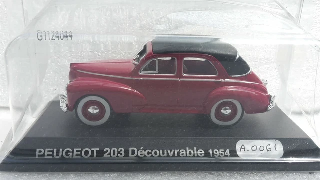 Ixo ? Pour Presse Peugeot 203 Decouvrable Capote Fermee 1954 Neuf En Blister