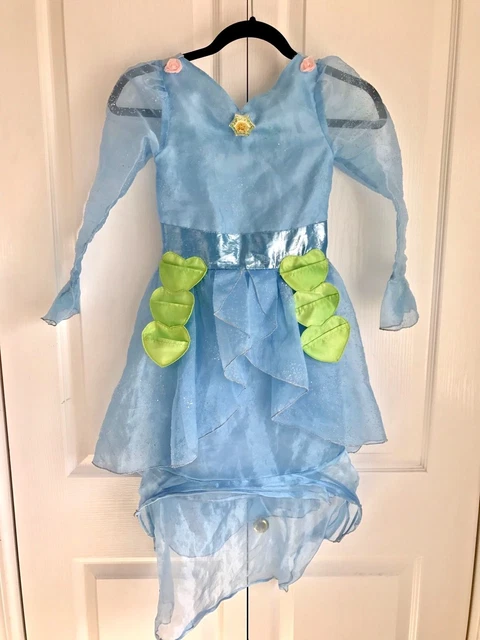 DISNEY FAIRIES RANI Blue Tulle Girls Dress Up Costume Fairy Dress Size 7/8  $11.50 - PicClick