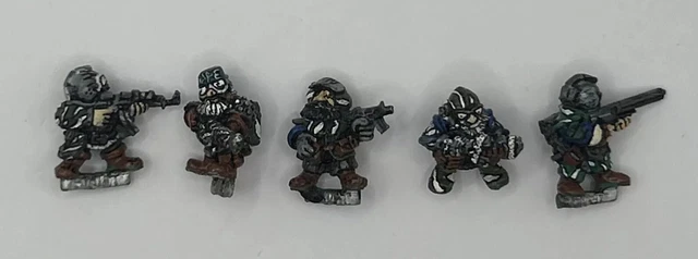 2 Rogue Trader Era Warhammer 40K Chaos Squat In Exo Armour – Miniature Metalliche Fuori Produzione
