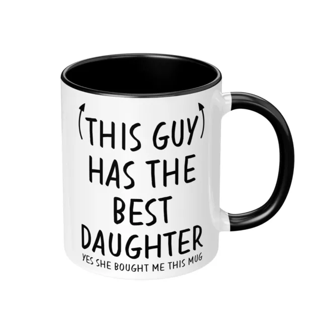 Fathers Day Mug Proud Dad Christmas Birthday Gift Present Coffee Best Daughter