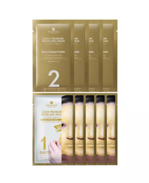 SHANGPREE Gold Premium Modeling Mask 5 Pcs 2