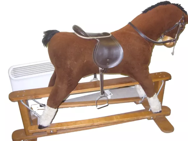 LITTLE TOWN WOODEN Rocking Horse 12.99 PicClick UK