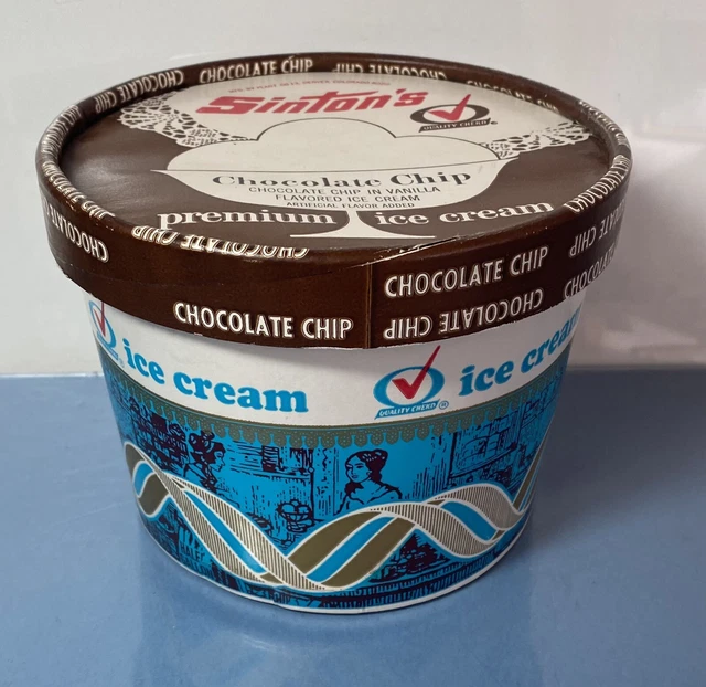 VINTAGE SINTON’S DAIRY Ice Cream Cardboard Container Denver Colorado
