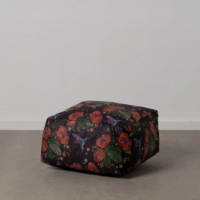 Puff Papavero Poliestere 60x60x30 cm
