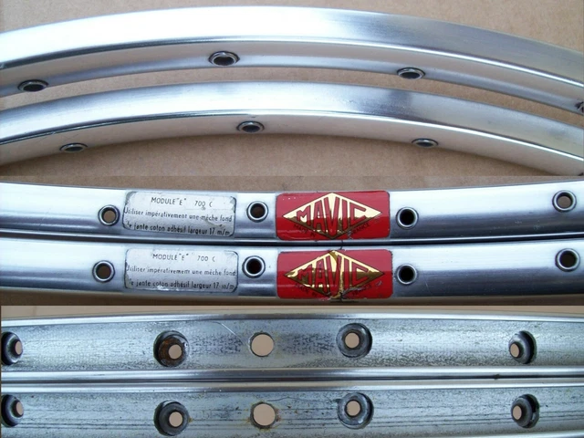 Paire De Jantes Mavic GP4 700C 32H - Tubulaires - Anodisées Grises - NOS