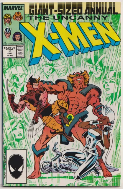 X-Men Annual 11 NM+ 9.6 Marvel 1986 Horde Wolverine Alan Davis