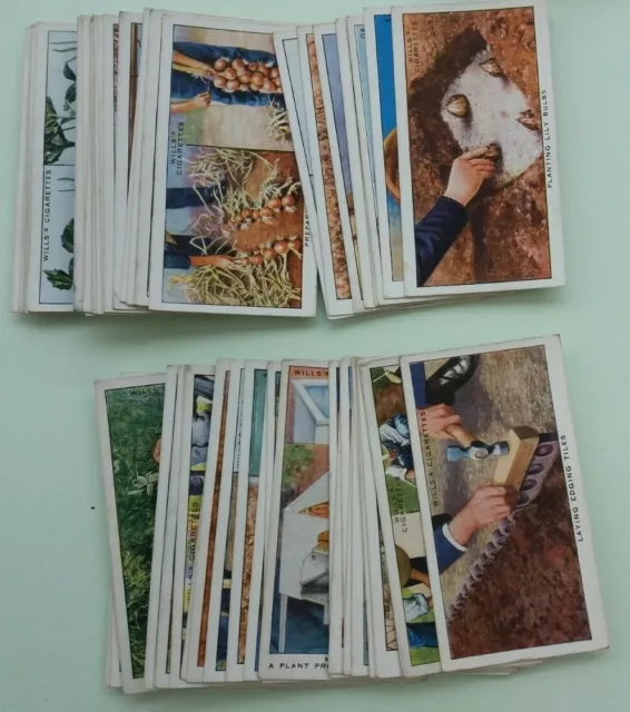 WD & HO Wills  “Garden Hints” 1938 Full Set 50 Cigarette Cards in STAR packet -B