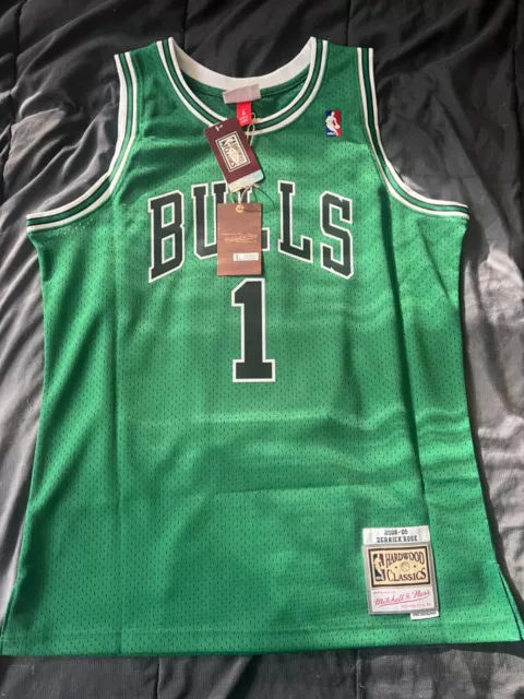 Mitchell & Ness Nba Swingman Derrick Rose Chicago Bulls 2008-09 Jersey Large!