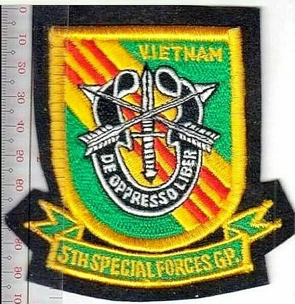 GREEN BERET US Army Vietnam 5th Special Forces Group Airborne Patch $9. ...