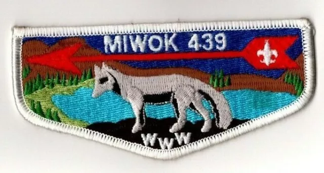 Miwok Lodge 439, Santa Clara County Council, California S-32 Flap, Mint