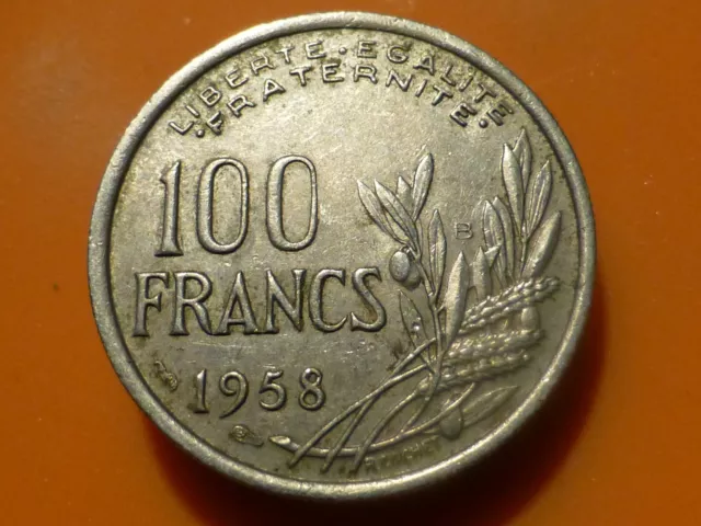 100 Francs - Cochet - 1958 B - Rare & Qualite Tb++ !