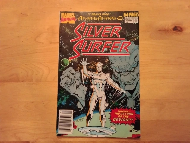 Marvel Silver Surfer Annual No 2 1989 Comic Book "Atlantis Attacks"
