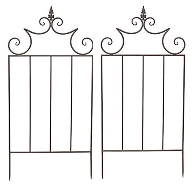2er SET RANKGITTER METALL GARTENDEKO RANKHILFE GITTER ZAUN GARTENZAUN GARTEN NEU