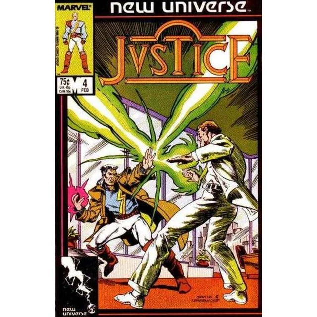 Justice (1986 series) #4 in Very Fine + condition. Marvel comics [n&