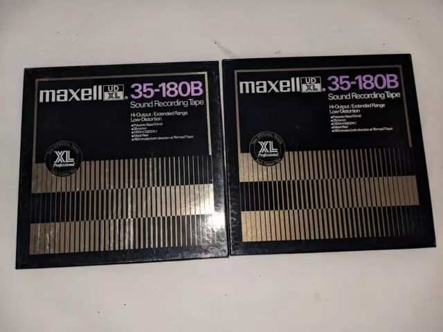 2x MAXELL UD XL I 35-180B, Tonband, ALU, NAB, 26,5cm