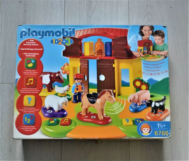 ♢ JOUET D'éveil Playmobil 123 La Grande Ferme Maison Réf: 6750