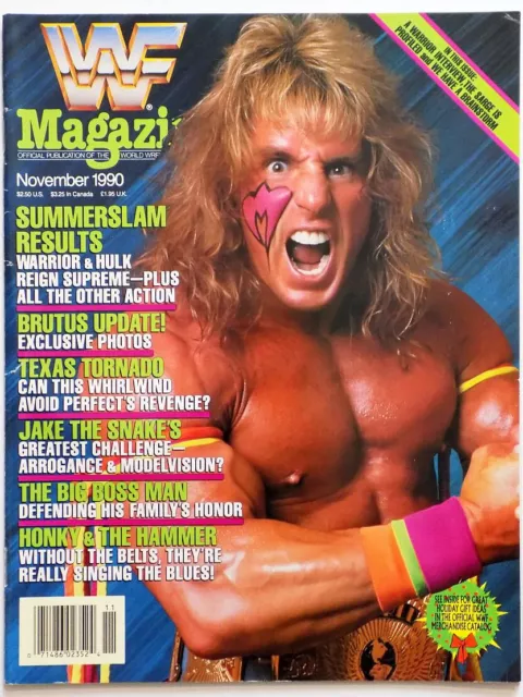Wwf Magazine November 1990 Wrestling Wwe Ultimate Warrior Summerslam Results