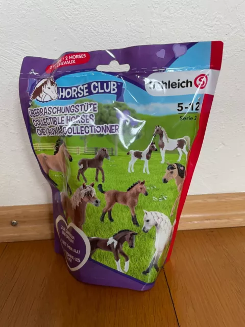 SCHLEICH Horse Club ⦿ Überraschungstüte Serie 2 ⦿ mit 2 großen Pferden ⦿ NEU