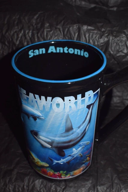 Estate Decorative Souvenir from Sea World San Antonia Large Collector Stein LOOK