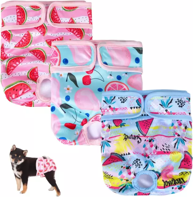 Jodsen Dog Nappies,Reusable Female Dog Period Pants,Washable Dog Pants Bitchs in