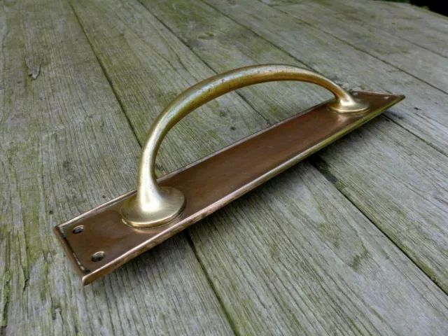 Poignée de porte vintage en laiton massif projet de remplacement bar pub shop un seul 3