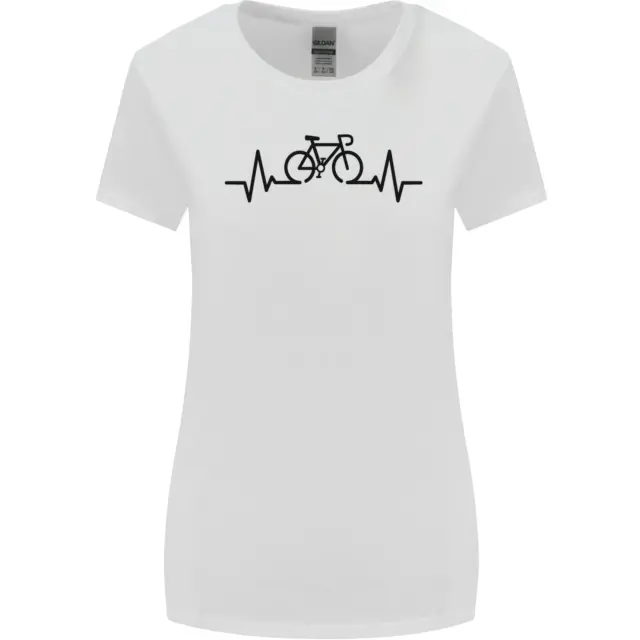 Bicicletta Pulse Ciclismo Ciclisti Bici da Strada Donna più Ampia Taglio T-Shirt