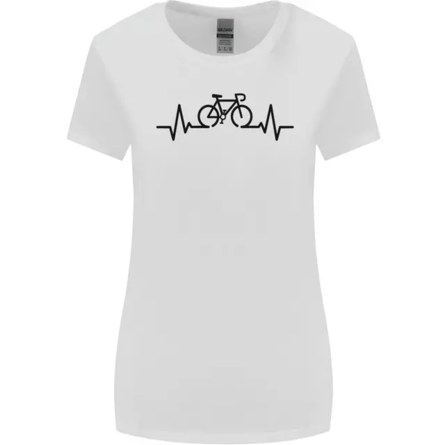 Bicicletta Pulse Ciclismo Ciclisti Bici da Strada Donna più Ampia Taglio T-Shirt