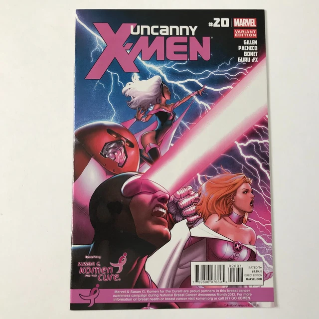 Uncanny X-Men # 20 Susan G. Komen Variant Marvel Comics 2012 David Marquez VF/NM